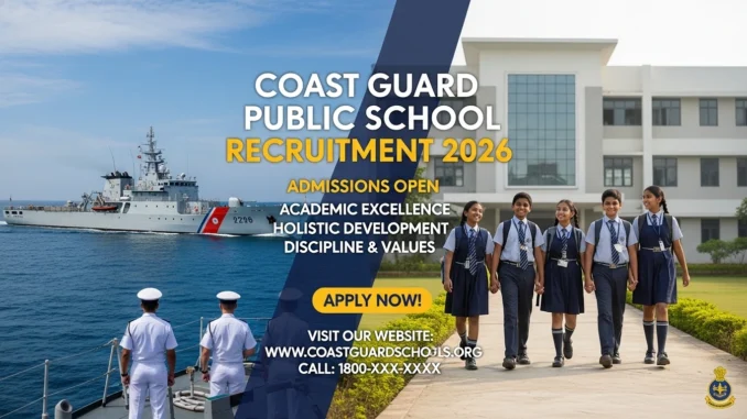 Coast Guard Public School Recruitment 2026